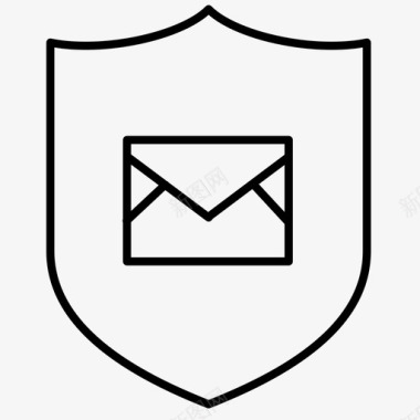 防病毒安全邮件防病毒电子邮件图标图标