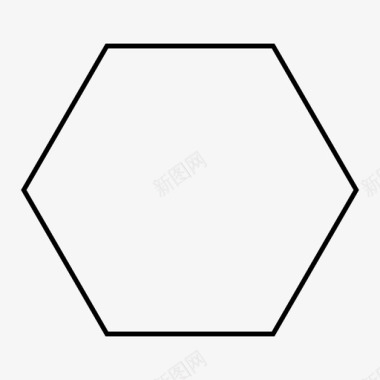 六边形几何形状装饰性图标图标