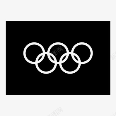 奥林匹克旗奥运会五环图标图标