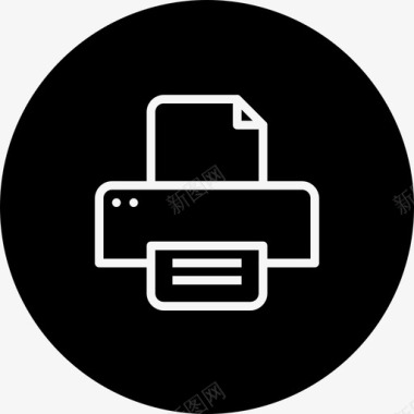 印刷品机器办公用品图标图标