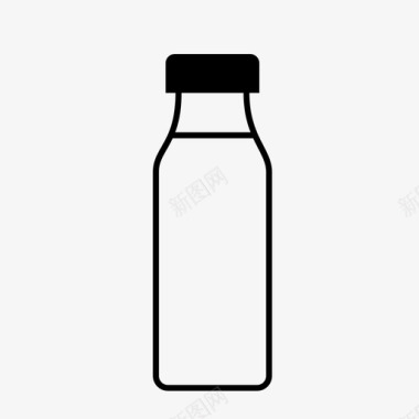 牛奶奶瓶豆奶图标图标
