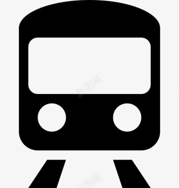 轻轨列车轨道运输图标图标