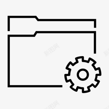 上市文件设置文件夹齿轮菜单首选项图标图标
