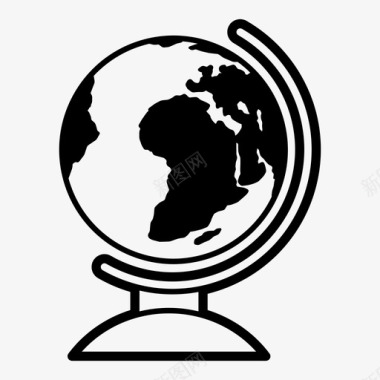 世界人口日地球仪地图集桌面地球仪图标图标