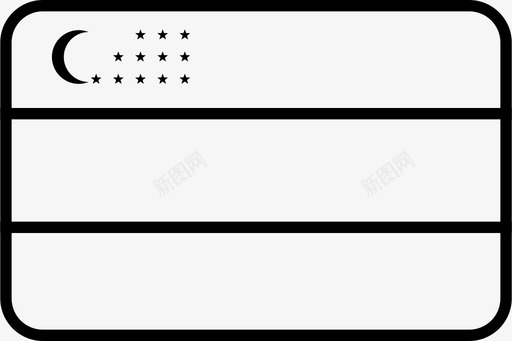 圆角矩形乌兹别克斯坦亚洲国家图标图标