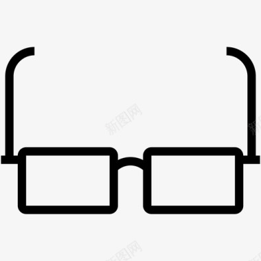 扁平化3D眼镜眼镜3d眼镜立体眼镜图标图标