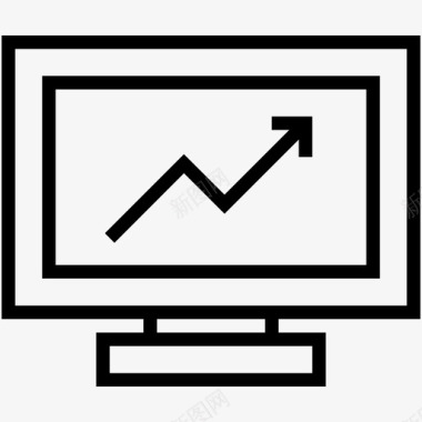 电脑屏幕显示器图表商业图表笔记本电脑图标图标