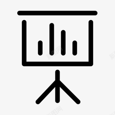 随机Vs分析条形图板图标图标