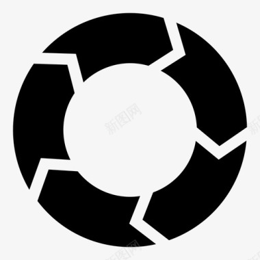 圆环循环图循环圆环图标图标
