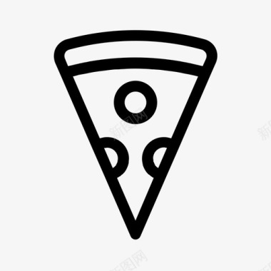 披萨外皮意大利香肠图标图标