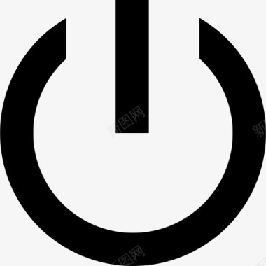 火焰圈素材电源按钮关闭图标图标