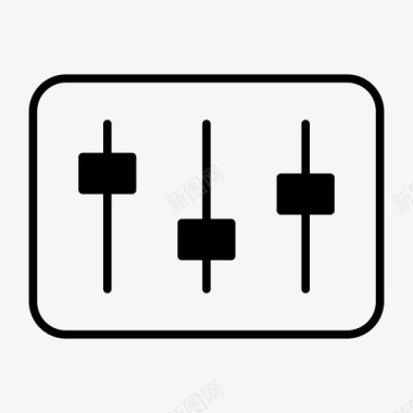 配置变压器均衡器音频平衡音频混音器图标图标