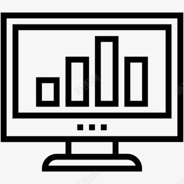四图表在线图表分析条形图图标图标