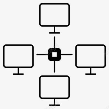 互联网云计算云计算通信连接图标图标