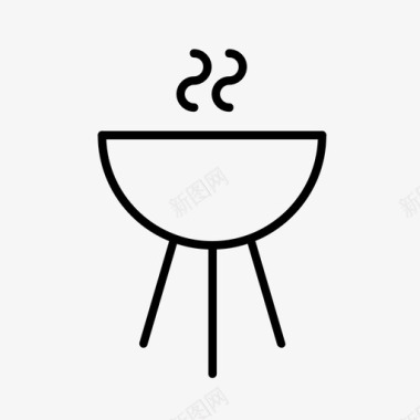 烧烤烹饪韦伯图标图标