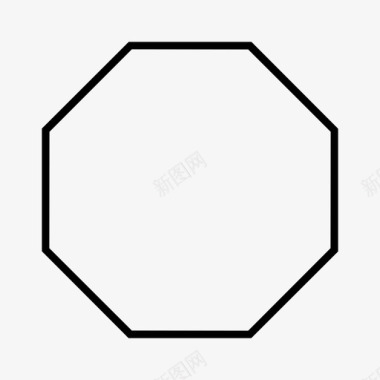 几何不规则形状八角形几何学多边形图标图标