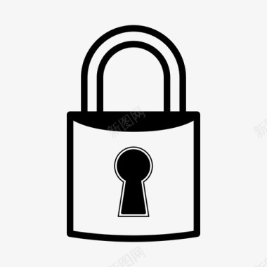 隐私锁锁入口关闭锁图标图标
