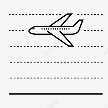 高空飞行飞机客机图标图标