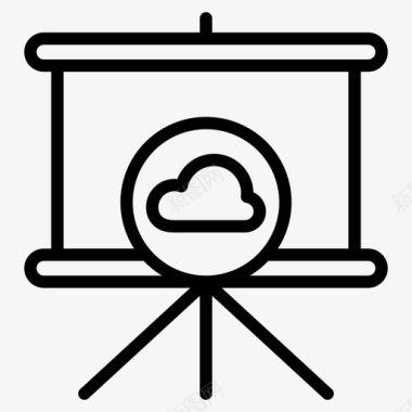 云演示云事件云会话图标图标
