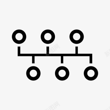 网络E图标总线网络计算机交换机图标图标