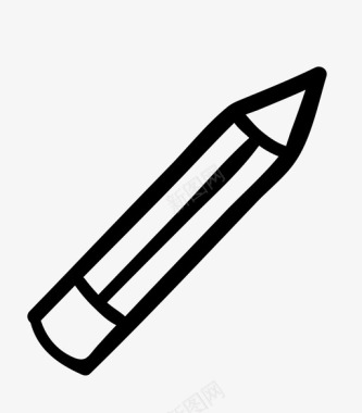 铅笔手绘书写图标图标
