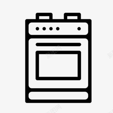 煤气灶家用厨房图标图标