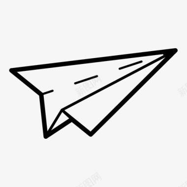 消息发送折纸飞机递送纸飞机图标图标