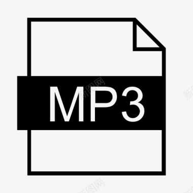 MP3音乐文件mp3音频文件格式图标图标