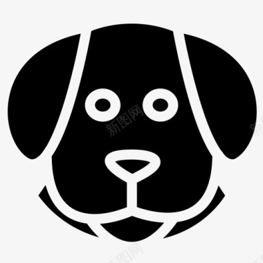狗狗脸动物头图标图标