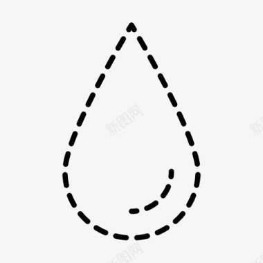 常用消防标识水滴液体雨图标图标
