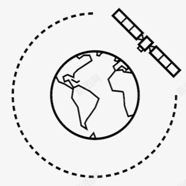 卫星轨道通信leo图标图标