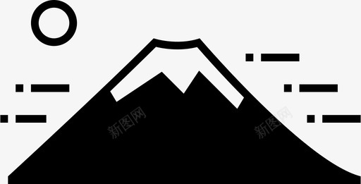 富士山日本东京图标图标
