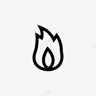 火焰燃烧炽热图标图标