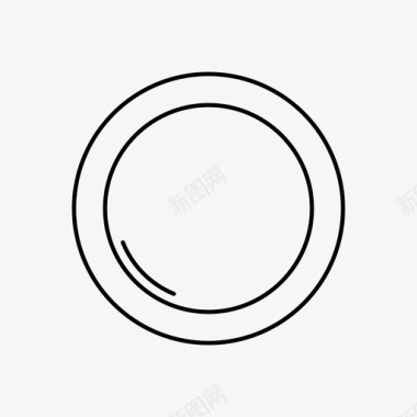 盘子餐具空盘子图标图标