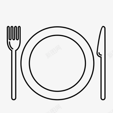 餐具饮食礼仪图标图标