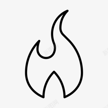 火焰光龙火焰燃烧热图标图标