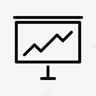 通用海报背景增长图表营销图标图标