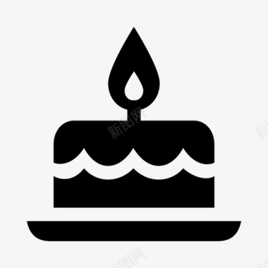 生日蛋糕背景生日蛋糕烘焙庆祝图标图标