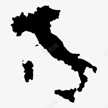 意大利国家欧洲图标图标