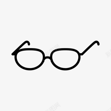 眼镜眼睛镜框图标图标