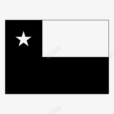 智利国旗国家国旗图标图标