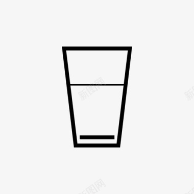 饮料杯玻璃杯饮料杯子图标图标