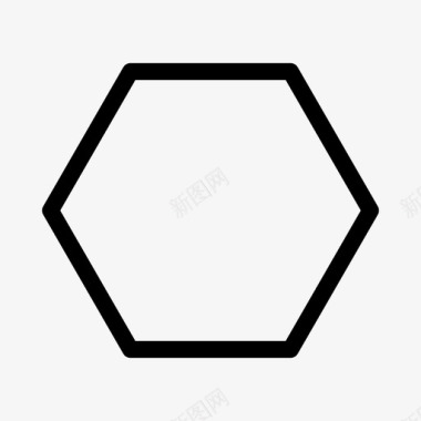 对称对称六边形六边形几何六边形图标图标