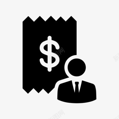 收据票据发票付款图标图标