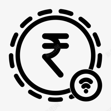 印度印象moneywireless印度卢比卢比图标图标