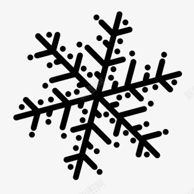 雪花堆积雪花圣诞节冬天图标图标