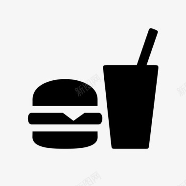 食品汉堡快餐图标图标