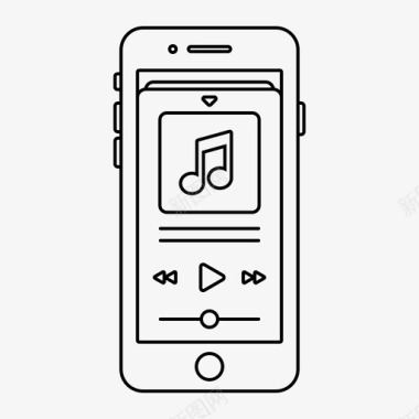 苹果6屏幕iphone音乐手机屏幕图标图标