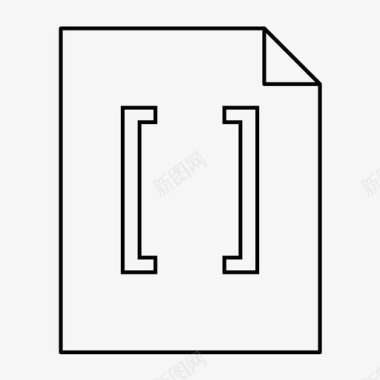 跳转页图标方括号页文件角形页图标图标