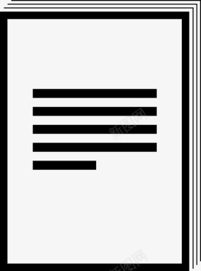 纸张文件信件图标图标
